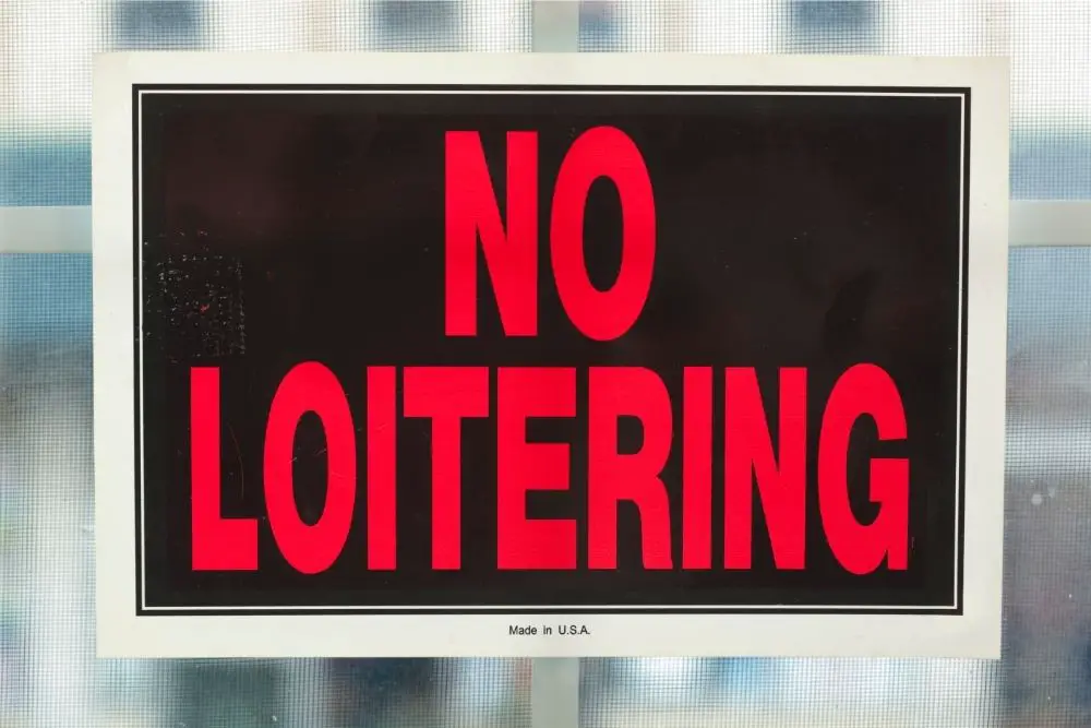 What does No Loitering Mean