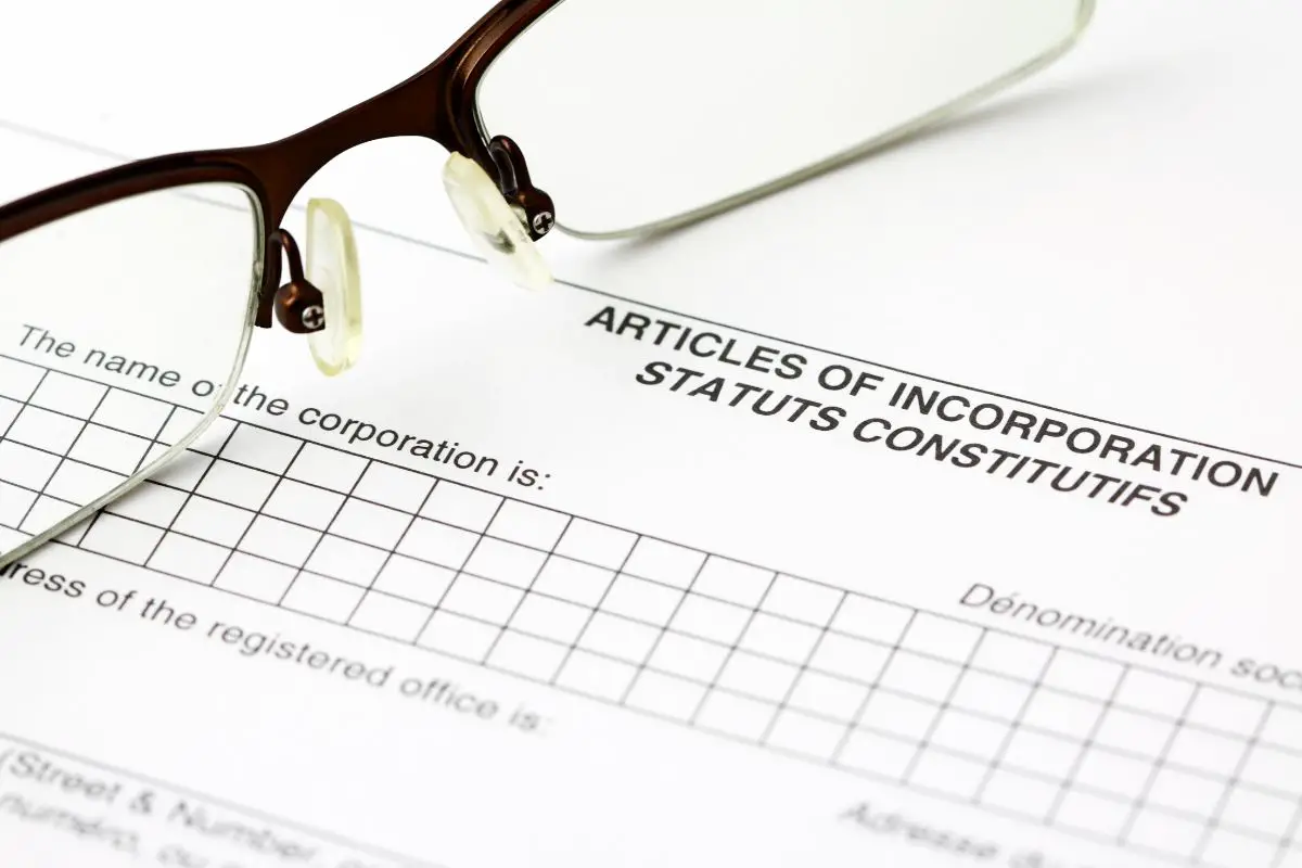File The Articles Of Incorporation